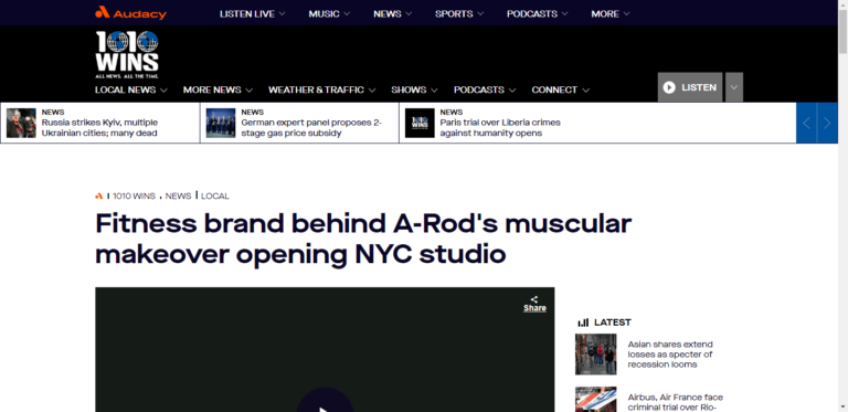 Fitness brand behind A-Rod’s muscular makeover opening NYC studio