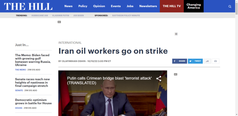 Iran oil workers go on strike
