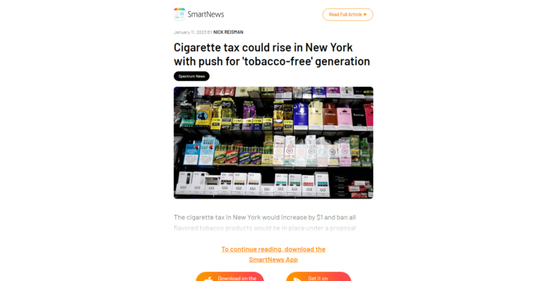 Cigarette tax could rise in New York with push for ‘tobacco-free’ generation