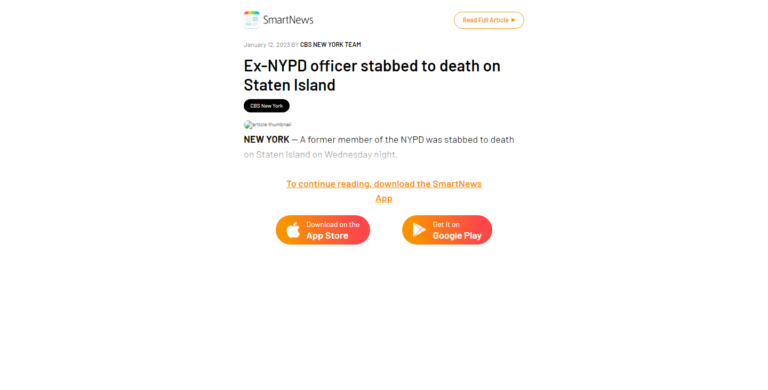 Ex-NYPD officer stabbed to death on Staten Island