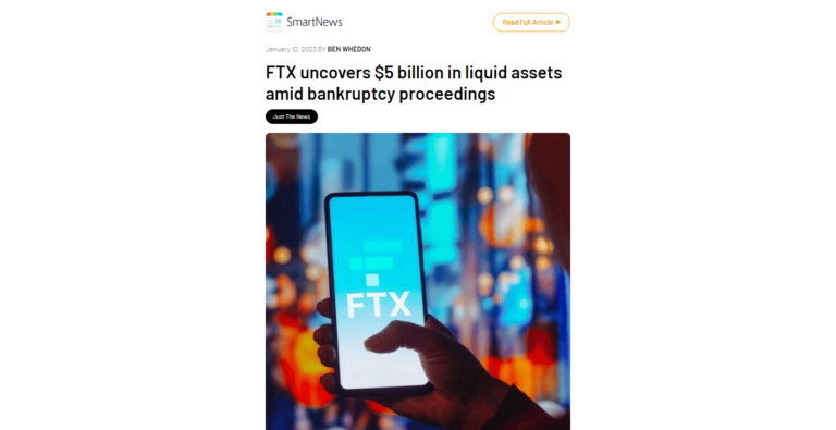 FTX uncovers $5 billion in liquid assets amid bankruptcy proceedings