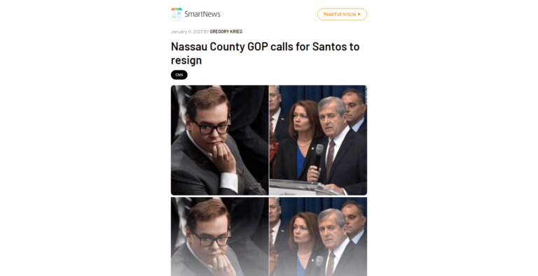 Nassau County GOP calls for Santos to resign