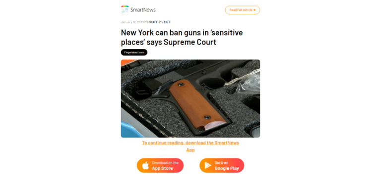 New York can ban guns in ‘sensitive places’ says Supreme Court
