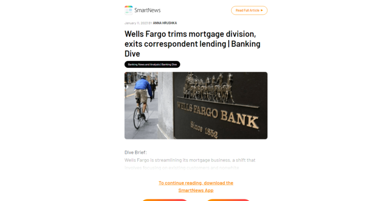 Wells Fargo trims mortgage division, exits correspondent lending | Banking Dive
