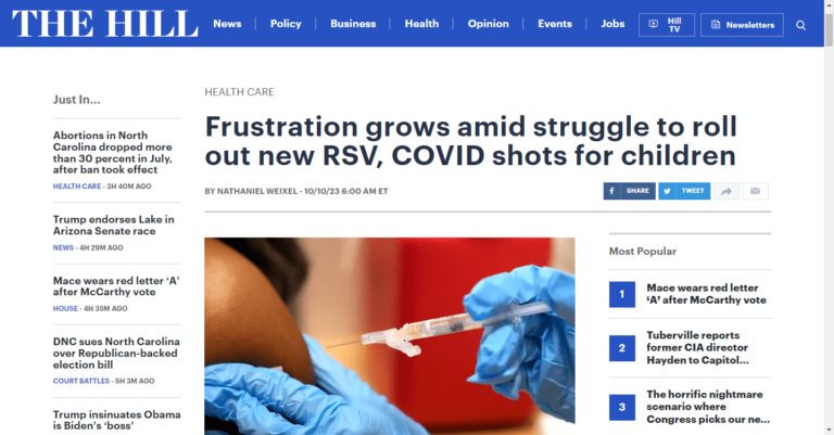 Frustration grows amid struggle to roll out new RSV, COVID shots for children