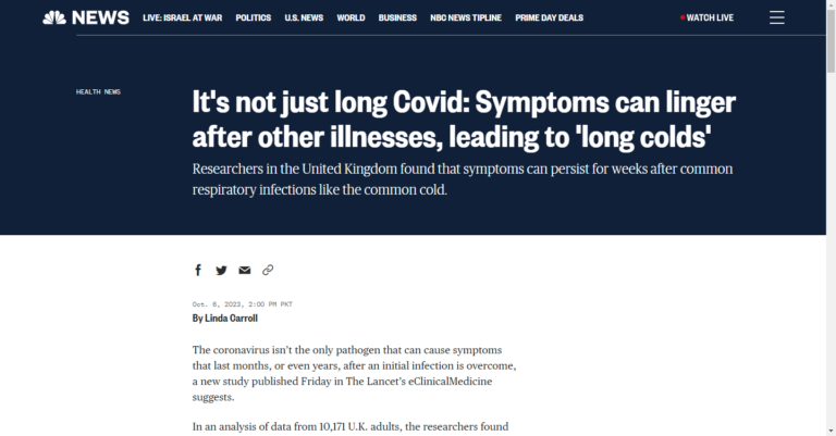 It’s not just long Covid: Symptoms can linger after other illnesses, leading to ‘long colds’