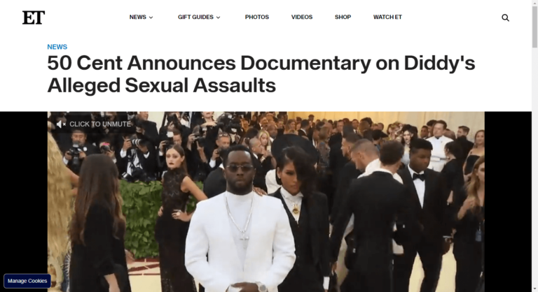 50 Cent Announces Documentary on Diddy’s Alleged Sexual Assaults