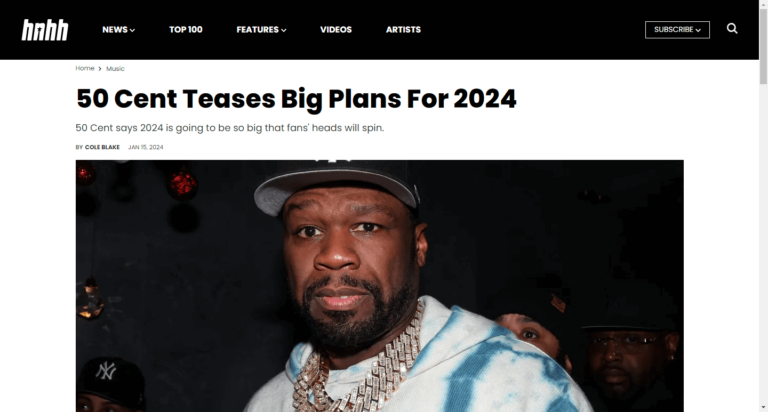 50 Cent Teases Big Plans For 2024
