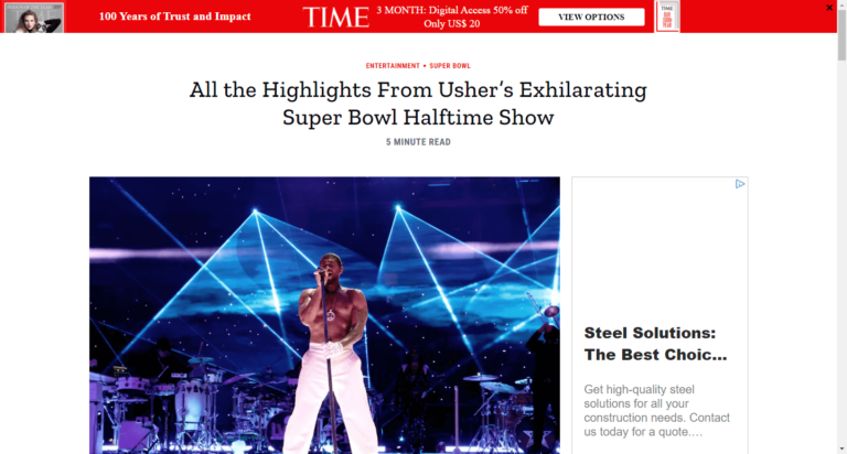 All the Highlights From Usher’s Exhilarating Super Bowl Halftime Show