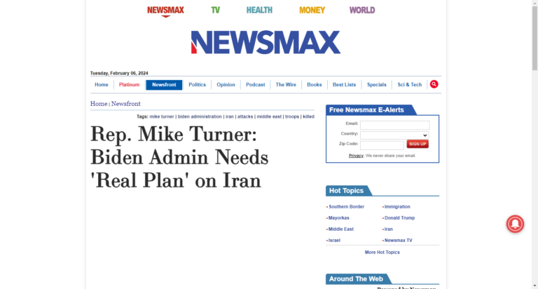 Rep. Mike Turner: Biden Admin Needs ‘Real Plan’ on Iran