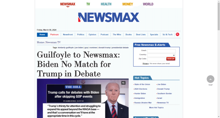 Guilfoyle to Newsmax: Biden No Match for Trump in Debate