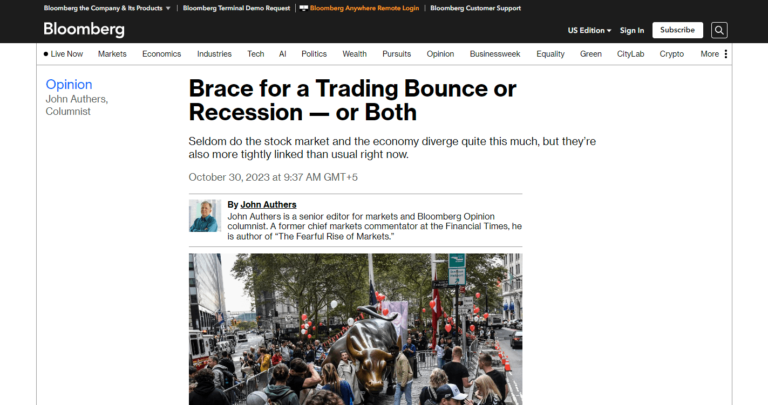 Brace for a Trading Bounce or Recession — or Both