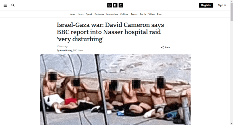 Israel-Gaza war: David Cameron says BBC report into Nasser hospital raid ‘very disturbing’