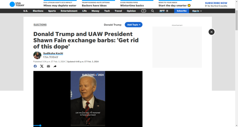 Donald Trump and UAW President Shawn Fain exchange barbs: ‘Get rid of this dope’