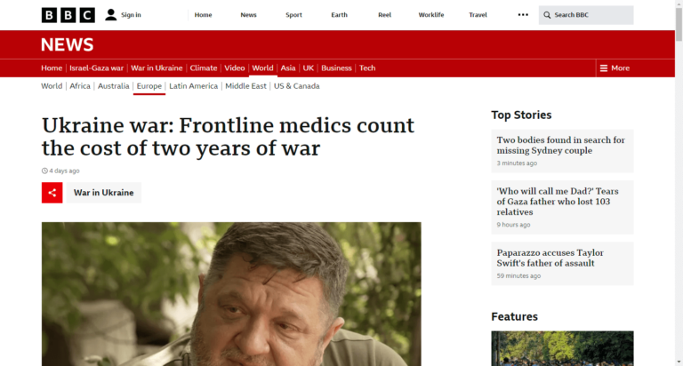 Ukraine war: Frontline medics count the cost of two years of war