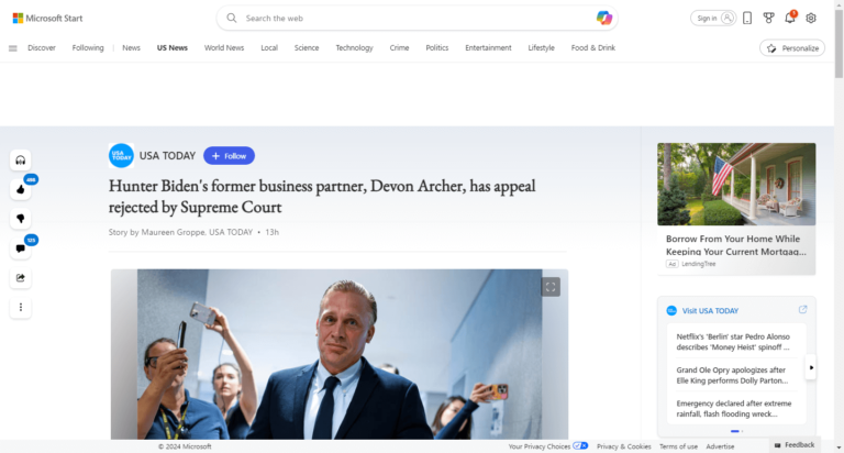 Hunter Biden’s former business partner, Devon Archer, has appeal rejected by Supreme Court