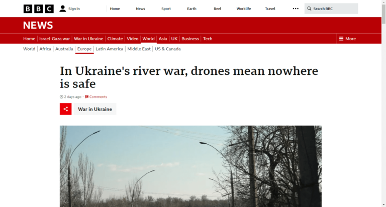 In Ukraine’s river war, drones mean nowhere is safe