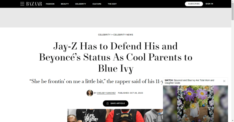 Jay-Z Has to Defend His and Beyoncé’s Status As Cool Parents to Blue Ivy