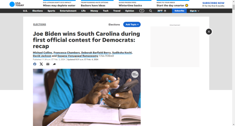 Joe Biden wins South Carolina during first official contest for Democrats: recap