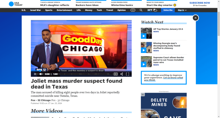 Joliet mass murder suspect found dead in Texas