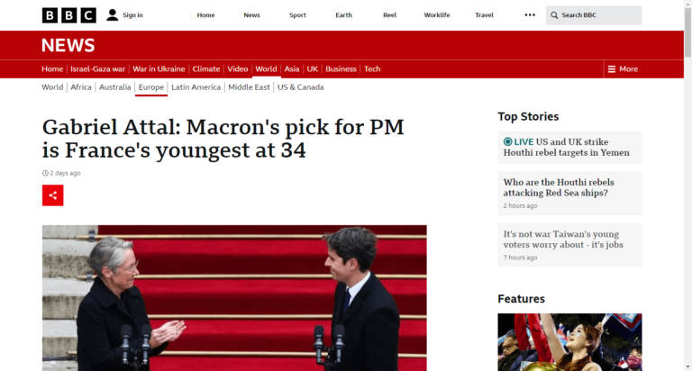 Gabriel Attal: Macron’s pick for PM is France’s youngest at 34