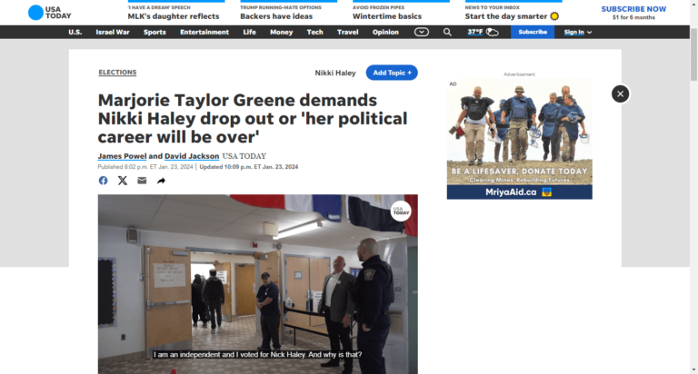 Marjorie Taylor Greene demands Nikki Haley drop out or ‘her political career will be over’
