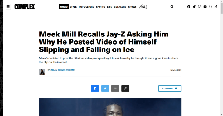 Meek Mill Recalls Jay-Z Asking Him Why He Posted Video of Himself Slipping and Falling on Ice