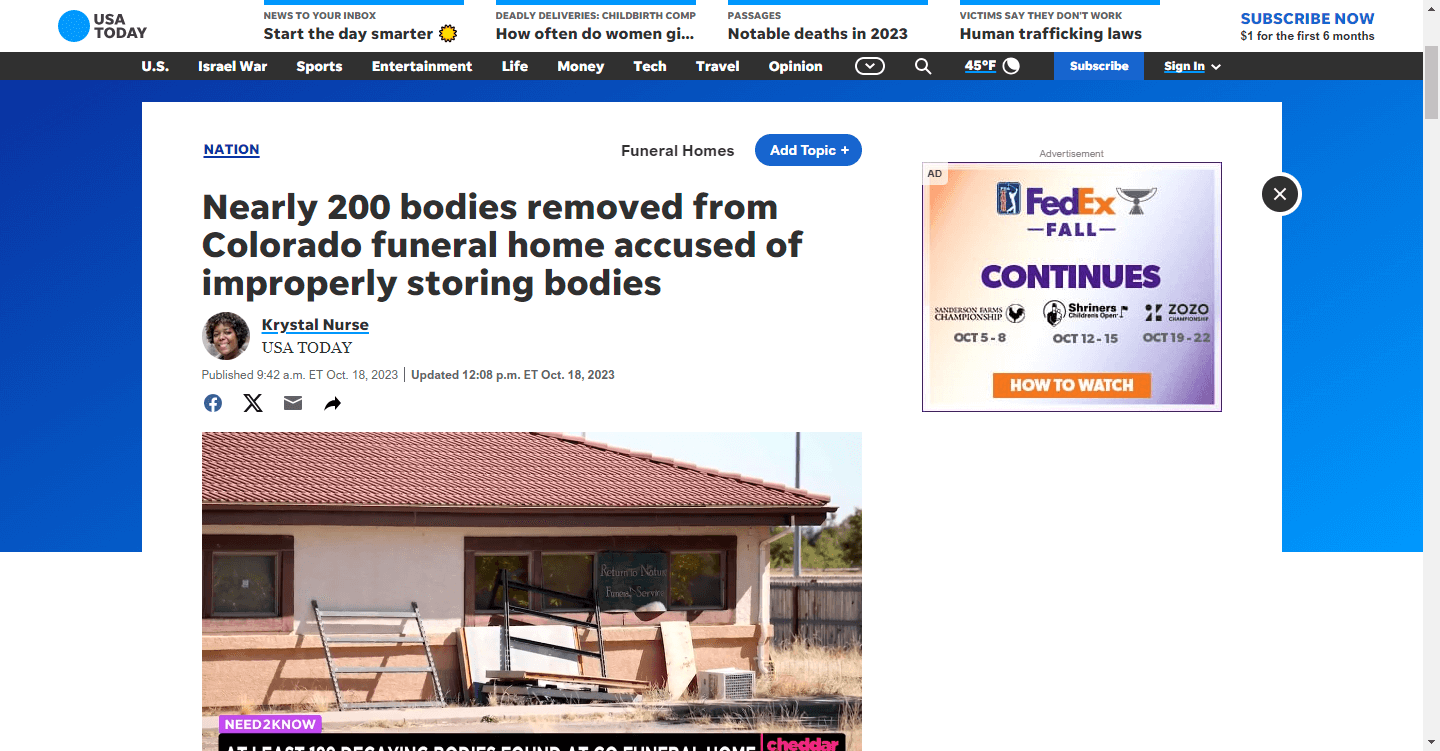 Nearly 200 Bodies Removed From Colorado Funeral Home Accused Of Improperly Storing Bodies