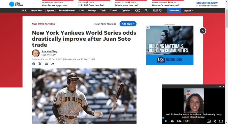 New York Yankees World Series odds drastically improve after Juan Soto trade