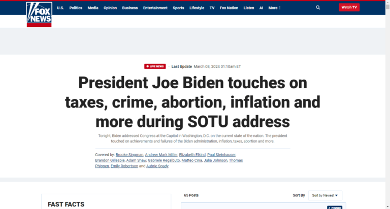 President Joe Biden touches on taxes, crime, abortion, inflation and more during SOTU address