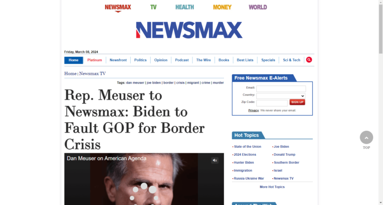 Rep. Meuser to Newsmax: Biden to Fault GOP for Border Crisis