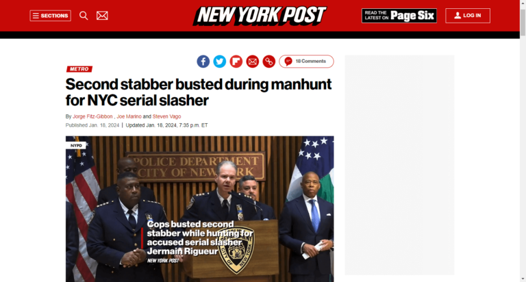 Second stabber busted during manhunt for NYC serial slasher