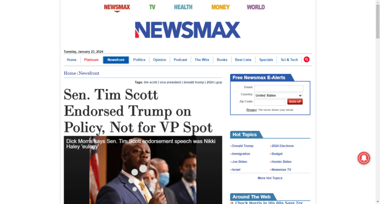 Sen. Tim Scott Endorsed Trump on Policy, Not for VP Spot