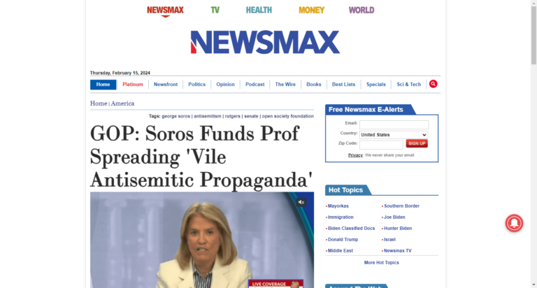 GOP: Soros Funds Prof Spreading ‘Vile Antisemitic Propaganda’