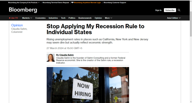 Stop Applying My Recession Rule to Individual States