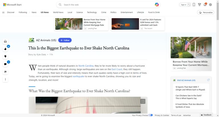 This Is the Biggest Earthquake to Ever Shake North Carolina