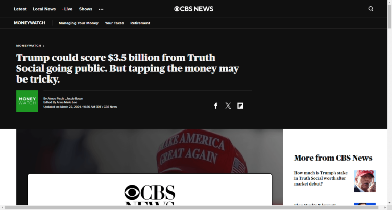 Trump could score $3.5 billion from Truth Social going public. But tapping the money may be tricky.