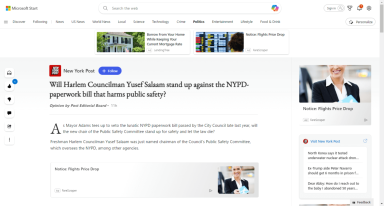 Will Harlem Councilman Yusef Salaam stand up against the NYPD-paperwork bill that harms public safety?