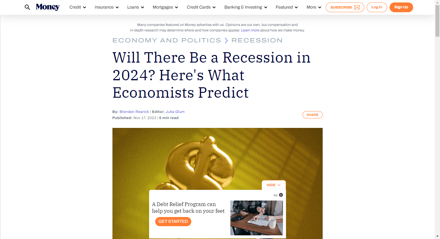 Will There Be a Recession in 2024? Here’s What Economists Predict