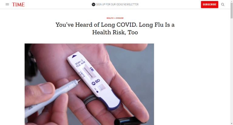 You’ve Heard of Long COVID. Long Flu Is a Health Risk, Too