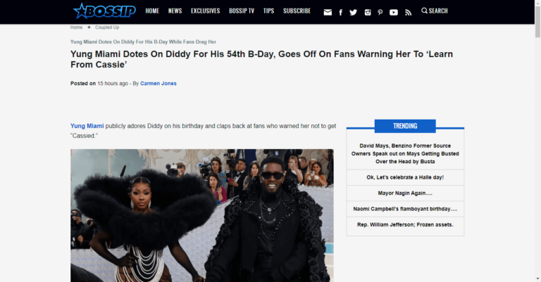 Yung Miami Dotes On Diddy For His 54th B-Day, Goes Off On Fans Warning Her To ‘Learn From Cassie’